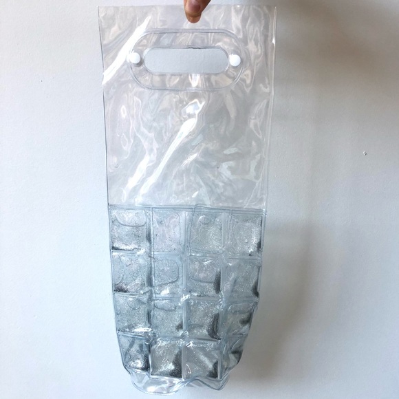 Wine cooler clear pvc bag with glitter - Picture 3 of 3